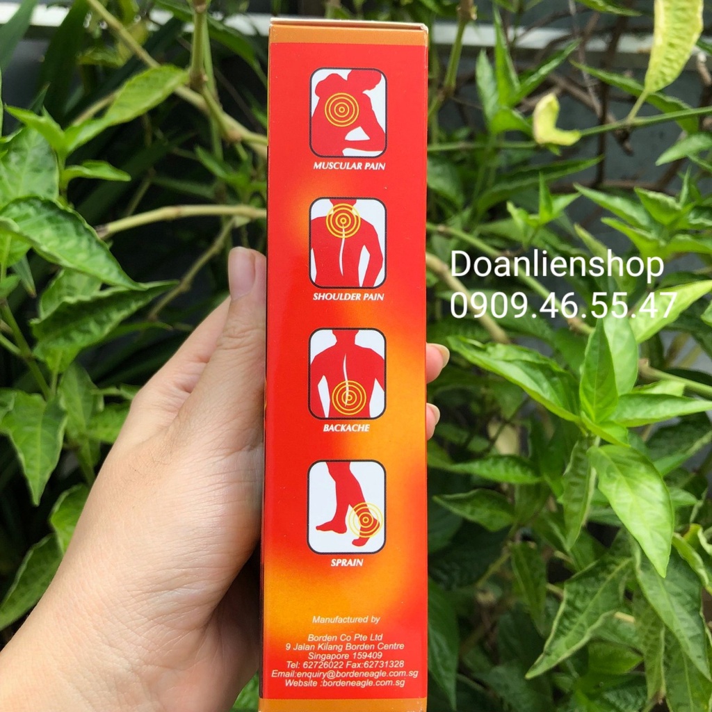 Dầu nóng con Ó EAGLE BRAND MUSCLE RUB Singapore dạng lăn chai 85m