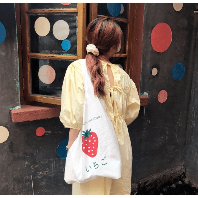 Túi tote túi vải đeo chéo nữ trẻ trung năng động loại đẹp size to vừa A4 Phuongtuixinh TVA05