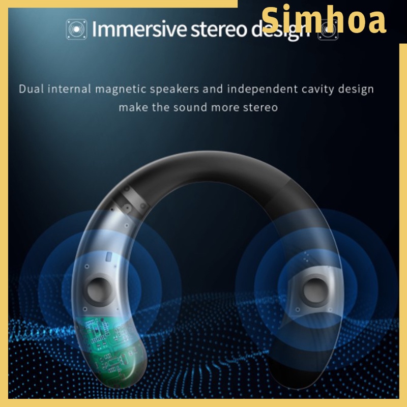 [SIMHOA] Neckband Bluetooth Headphone Speaker Wireless Speaker Headset Home Indoor