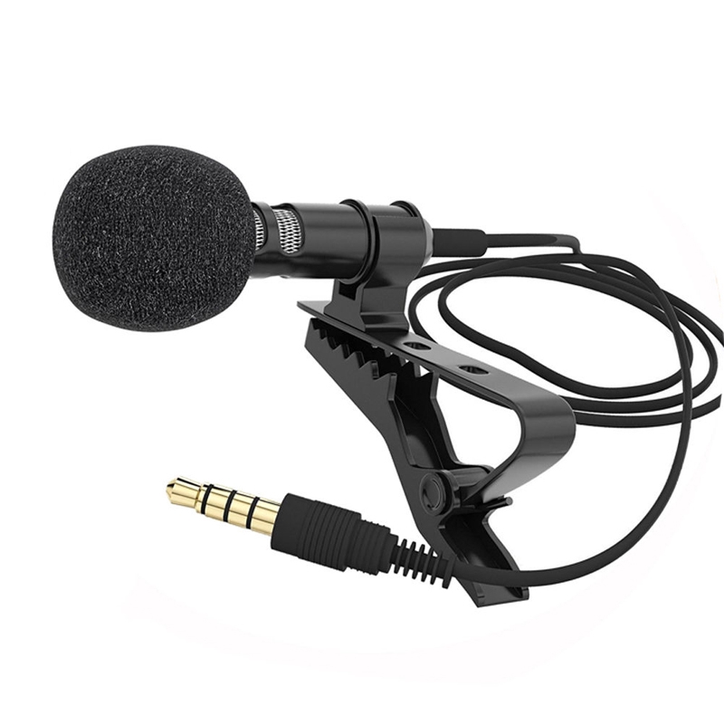 Microphone cài áo mini giắc cắm 3,5 mm cao cấp tiện dụng dành cho ghi âm bằng điện thoại