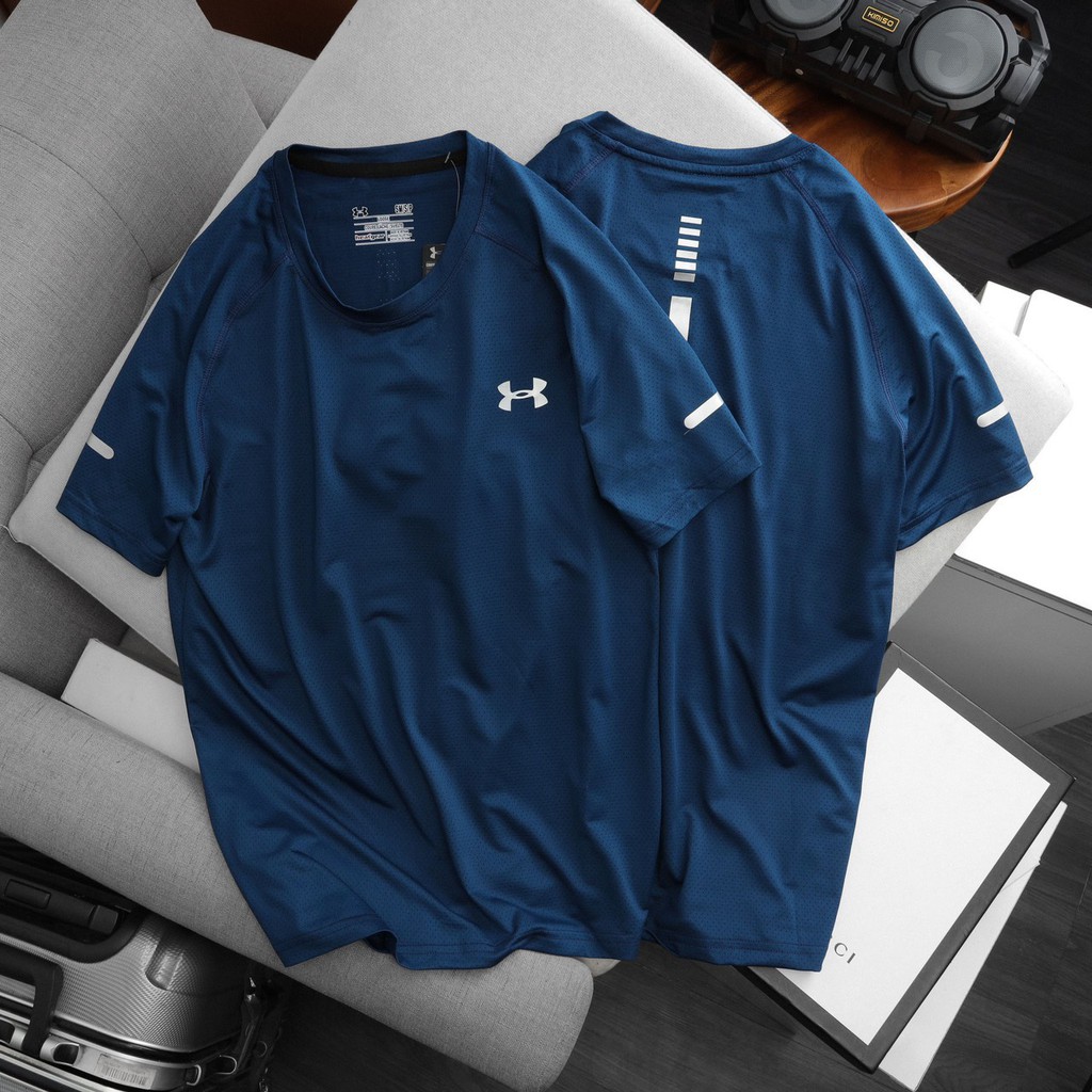 ( 46 - 58kg ) Áo thun thể thao nam, áo tập gym chất liệu dệt kim mát lạnh 3276