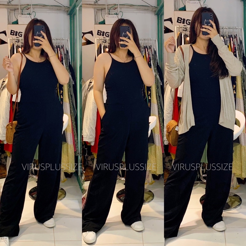 JUMSUIT BIGSIZE SPEECHLESS lưng mix ren