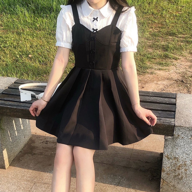 Áo Sơ Mi Trắng Tay Phồng Ngắn Dáng Rộng Thiết Kế Mới Thời Trang Mùa Hè Theo Phong Cách Pháp Cho Nữ