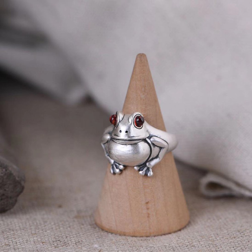 🌱FOREVER🌱 Creative Frog Ring Fashion Retro Style Bohemian Lovers Valentine's Day Gifts Jewelry|Color Adjustable Women Lady Open Finger