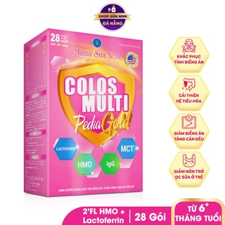 Sữa bột chuyên biệt cho trẻ biếng ăn Mama Sữa Non Colosmulti Pedia Gold Hộp 28 gói x 16g