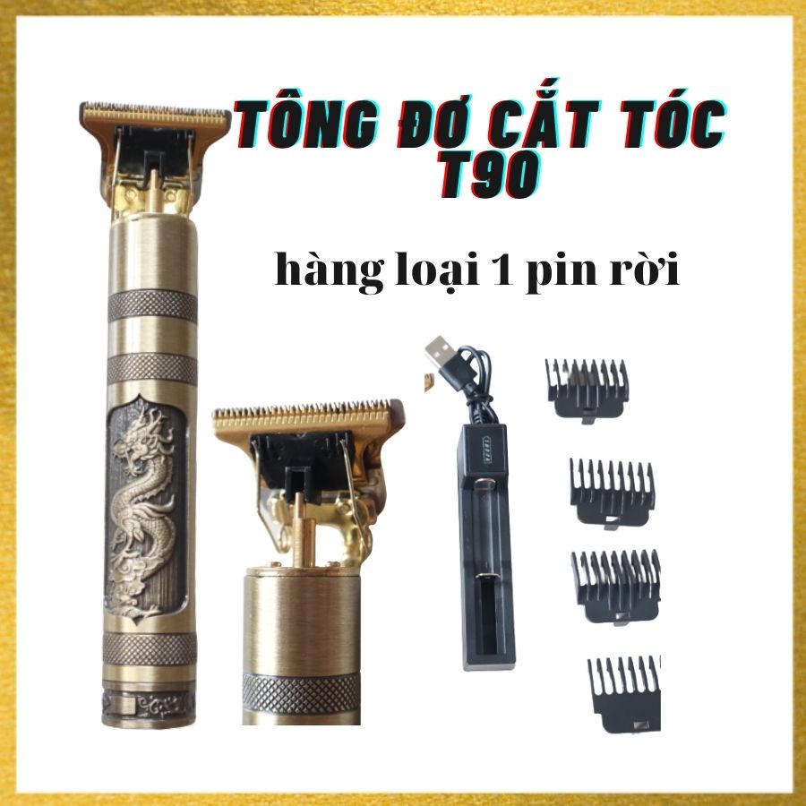 Máy cạo râu shaver S600 và(Tông đơ cắt tóc, chấn viền VINTAGE - T9 sạc điện, nhỏ gọn, pin bền)
