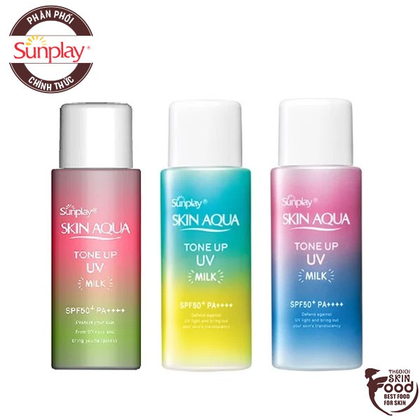 Sữa Chống Nắng Hiệu Chỉnh Sắc Da Sunplay Skin Aqua Tone Up UV Milk SPF 50+/Pa++++ 50g | BigBuy360 - bigbuy360.vn