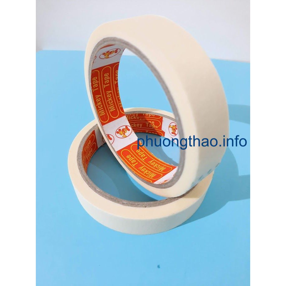 Băng dính giấy 2 cm - Loại siêu dày, giá siêu rẻ.