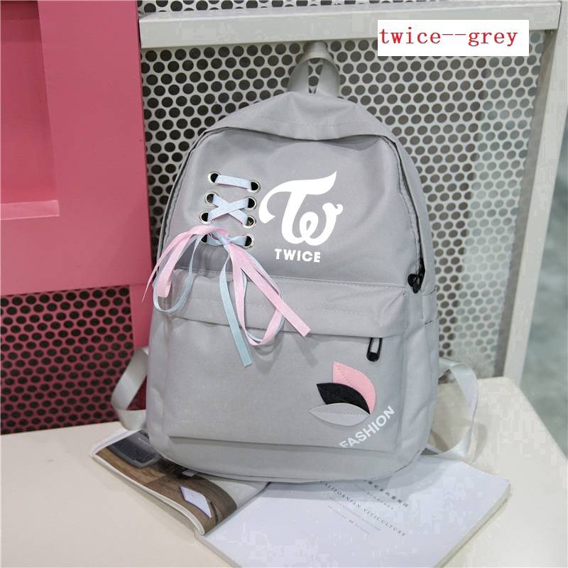 new ba lô mới Bts Exo backpack  túi đi học hai lần  male ba lô nam twice  Got7 monstaX fashion  kpop bags zipper