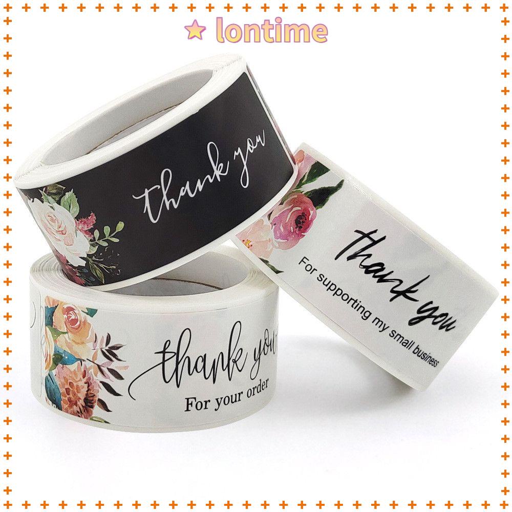 Nhãn Dán Niêm Phong Bao Thư In Chữ Thank You Độc Đáo Trang Trí Gói Quà Diy