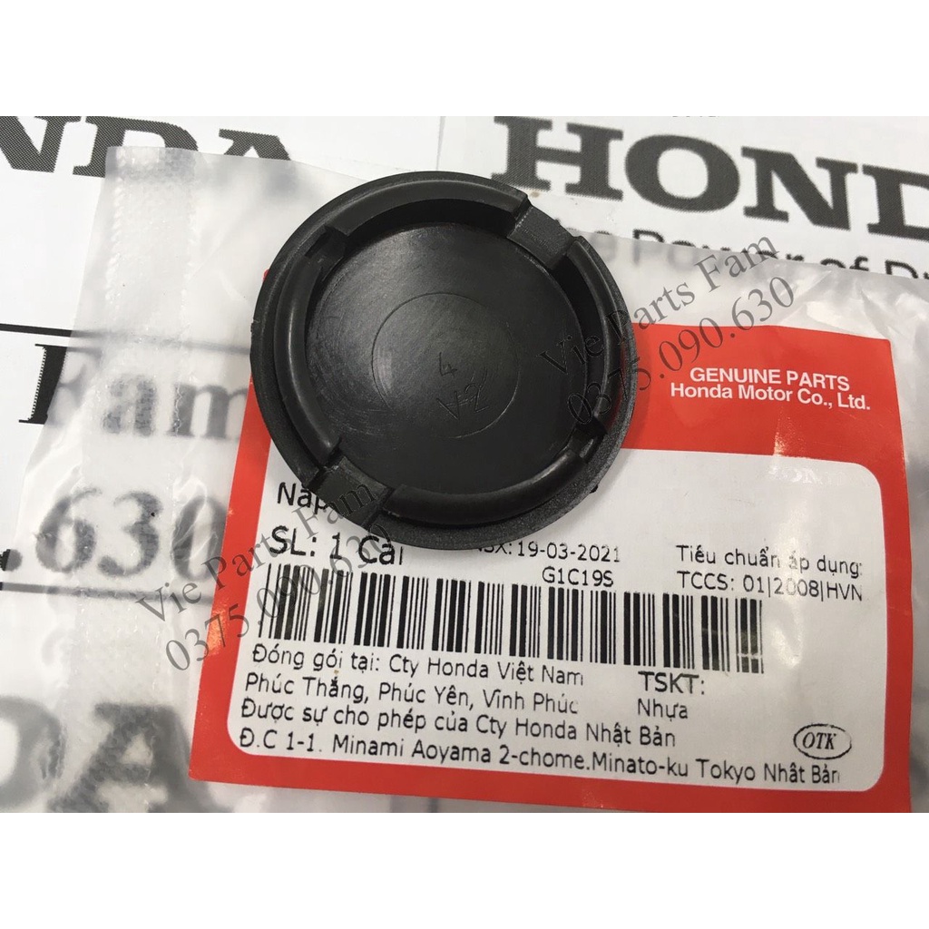 Nút đậy cacte / Nắp Catte / Nắp kiểm tra sên xe số Honda Dream /Wave/ Future/ Blade 110, chính hiệu honda motor vn