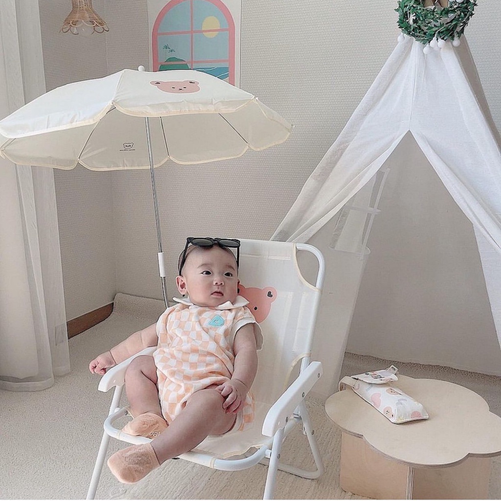 Ghế Xếp Đi Biển Chống Nắng Kiểu Hàn Quốc Chuyên Dùng Cho Bé