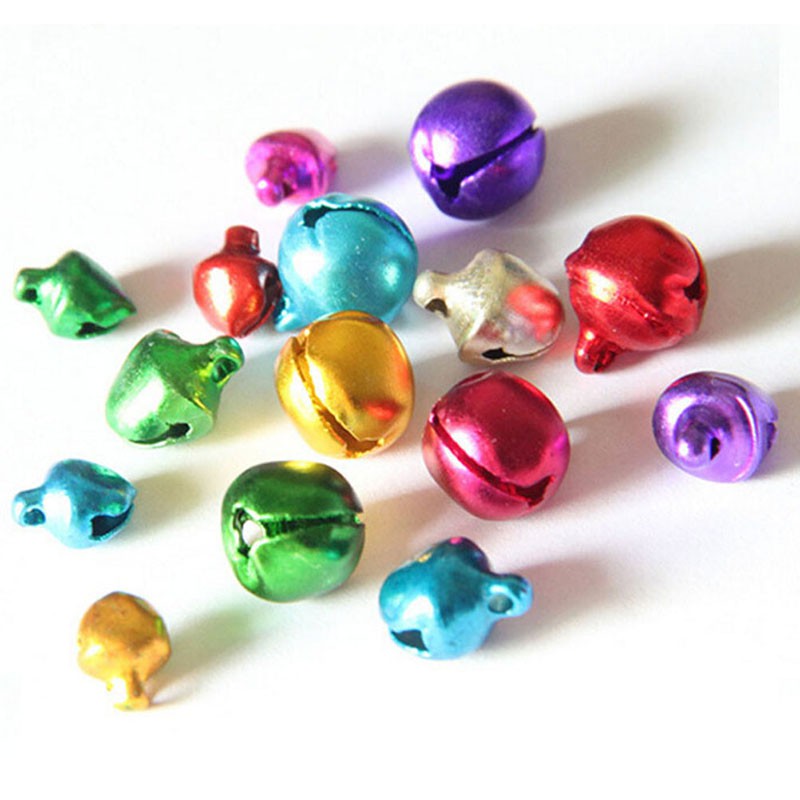 Set 100 Chuông Nhỏ Nhiều Màu Sắc Dùng Để Trang Trí Độc Đáo
