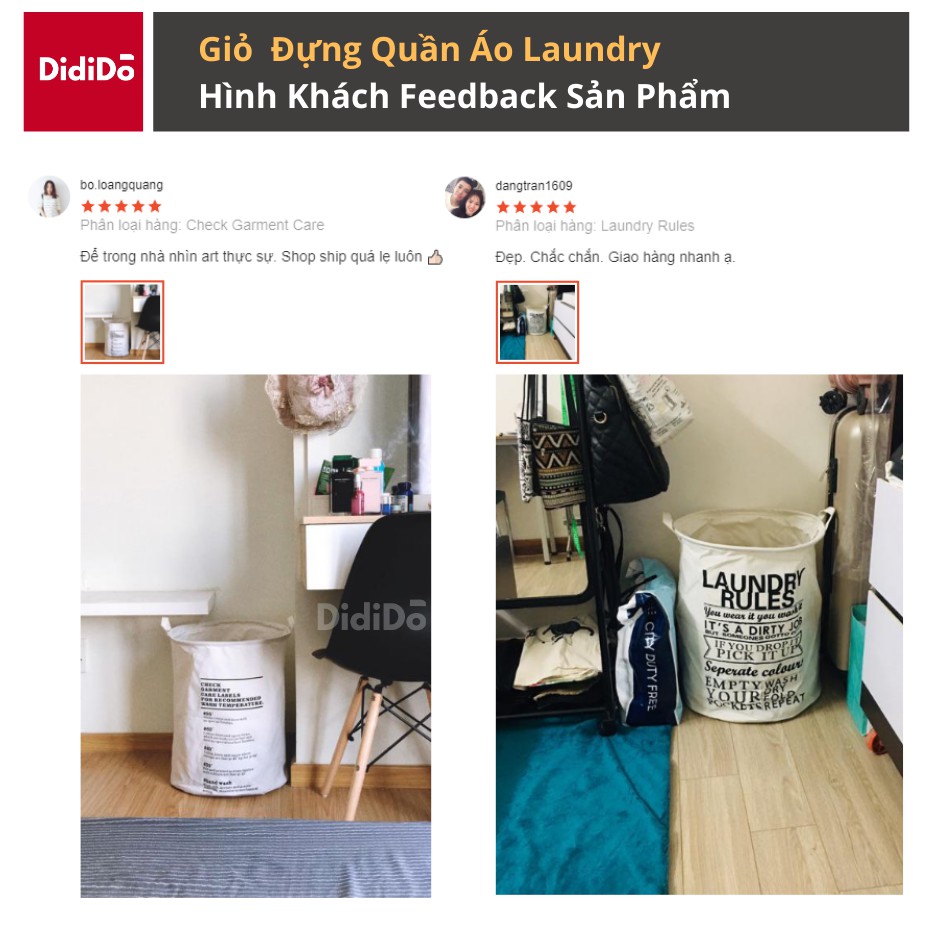 Giỏ vải DidiDo Laundry 40x50