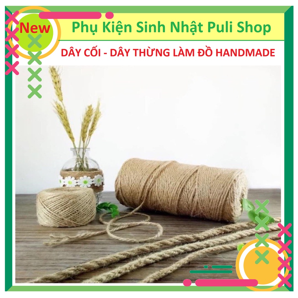 Dây Thừng Làm Đồ Handmade Loại Dày Không Xù