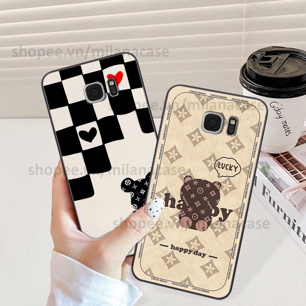 Ốp Samsung S6 / S6 EDGE / S7 / S7 EDGE gấu be@rBrick gấu Teddy Kaws siêu đẹp, phong cách, cá tính