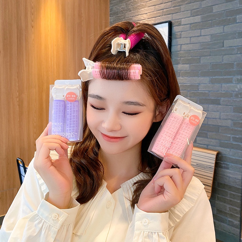 Thanh Kẹp phồng chân tóc mái tự dính, cuốn lô giữ nếp uốn Tóc Mái thưa Hàn Quốc