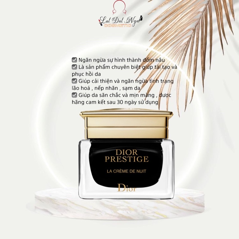 Kem dưỡng Dior Prestige La Cream De Nuit - Tester Box Trắng