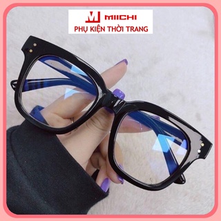 Mắt kính nữ nam không độ giả cận thời trang gọng kính cận chữ V Hottrend phong cách Ulzzang thay được tròng cận 017