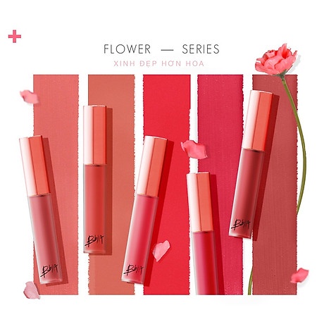 Son kem Bbia Last Velvet Lip Tint Màu #16 More Graceful hồng cam đào