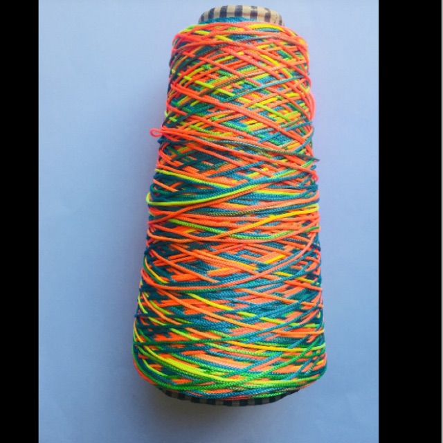 Cuộn chỉ dù ngũ sắc dùng làm vòng tay 1mm