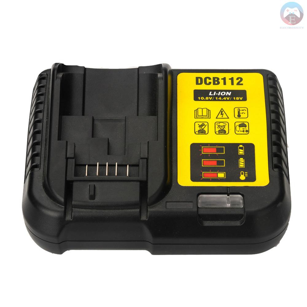 Bộ Sạc Pin Lithium Ele Dcb112 Cho Dewalt 12 V 14.4v 18v