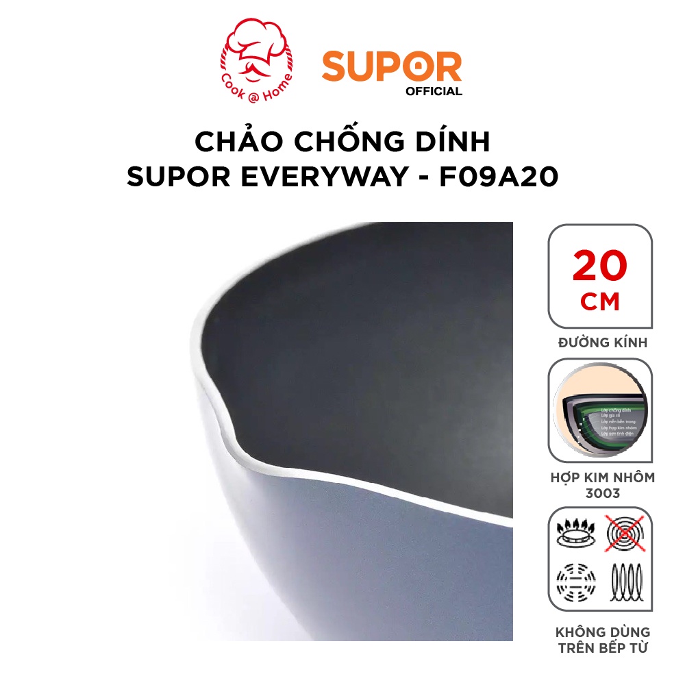 Chảo chống dính Supor Everyway F09A20-20cm