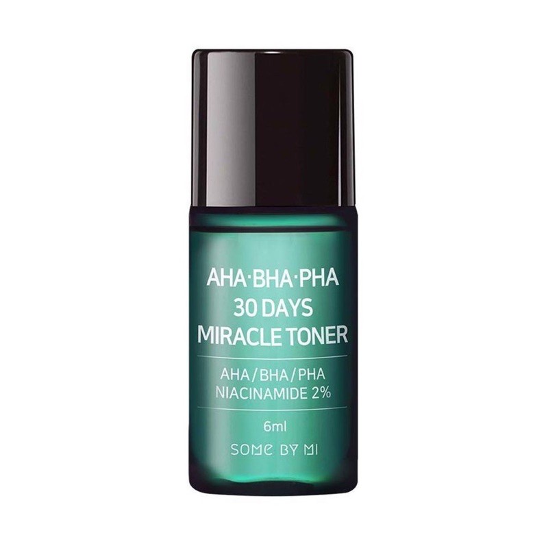 Nước hoa hồng giảm mụn Some By Mi AHA BHA PHA 30 Days Miracle Mini 6ml