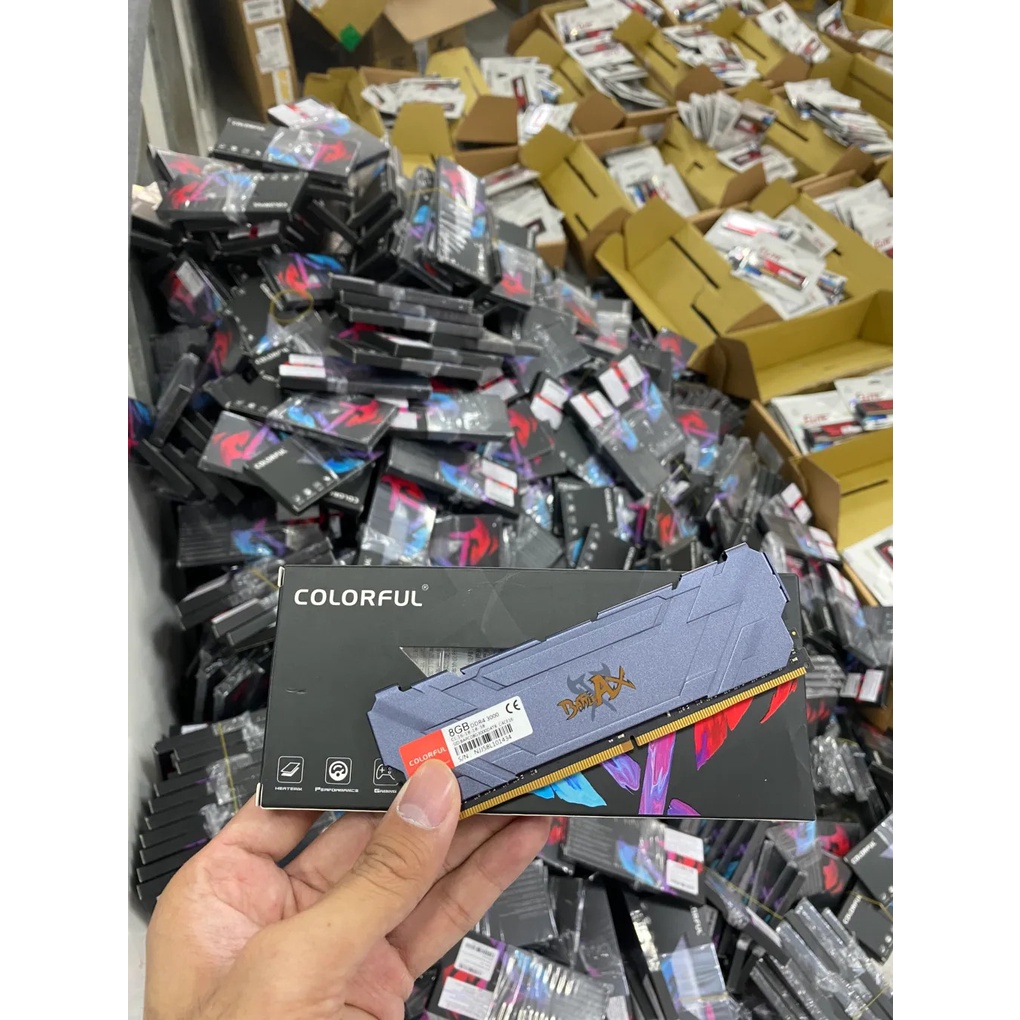 RAM PC  8GB BUSS 3200 DDR4 Colorful Battle AX Tản NhiệtNEW BH 36 THÁNG, FULL BOX chính hãng