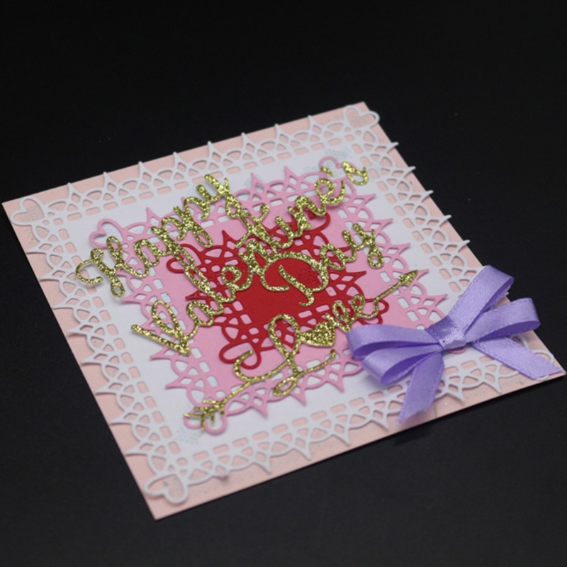 Khuôn Cắt Giấy Kim Loại Hình Trái Tim Thẻ