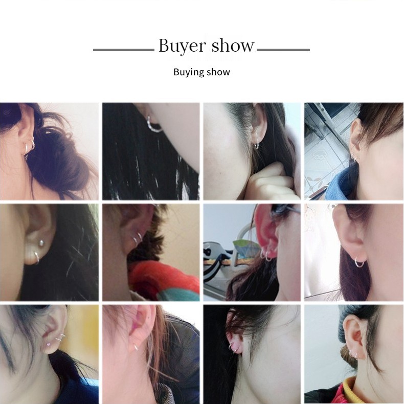 Khuyên Tai Đơn Giản Phong Cách Hàn Quốc A03