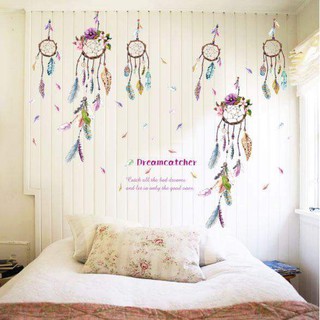 Decal dán tường lông vũ xinh