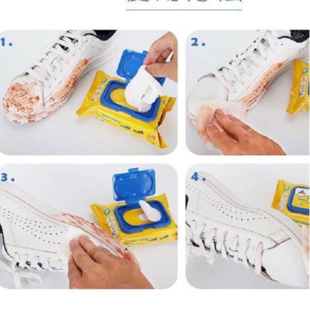 Khăn, giấy lau giày sneaker