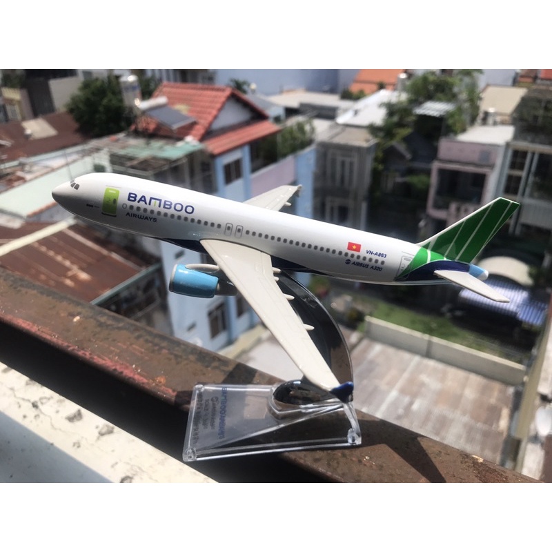 Mô Hình Máy Bay Bamboo Airways 19cm, Máy Bay Kim Loại Airbus Sơn Theo Tiêu Chuẩn Của Các Hãng Hàng Không, Mô Hình Decor