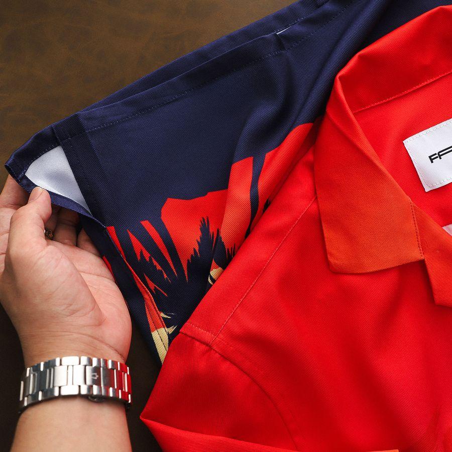 Áo Sơ Mi Nightfall Tay Ngắn Họa Tiết Mùa Hè Chất Chun Chéo Thoáng Mát Form Relaxed - FAPAS