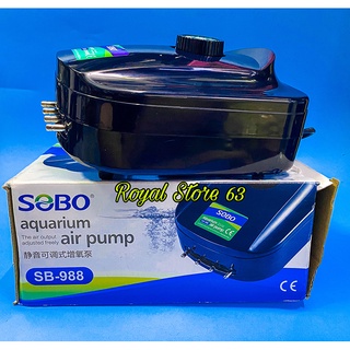 Sobo sb-988 máy tạo oxy cho bể cá 4 vòi