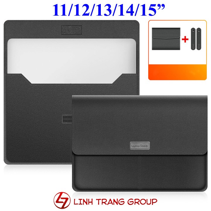 Túi đựng laptop chất liệu PU, kèm túi phụ rời - Oz169