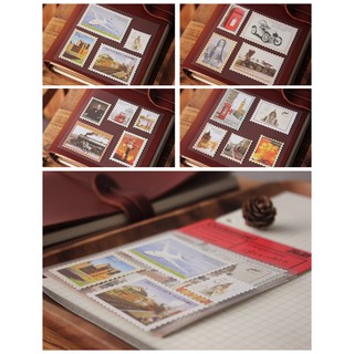 Sticker tem du lịch retro