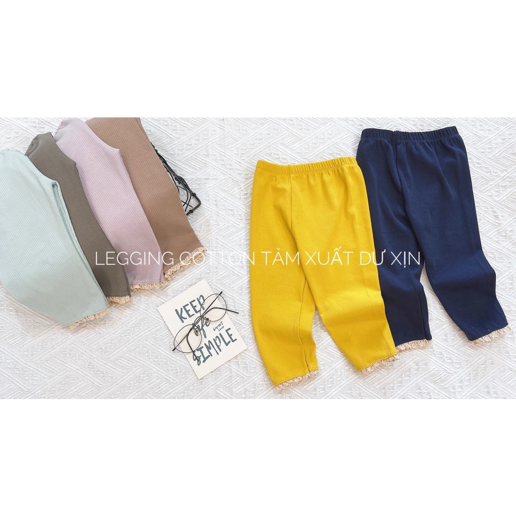 Quần LEGGING Ren Mềm Mại Co Giãn Cho Bé NIAKI