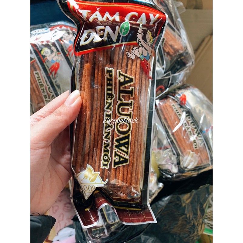 10 gói tăm cay đen Aluwa 25gam