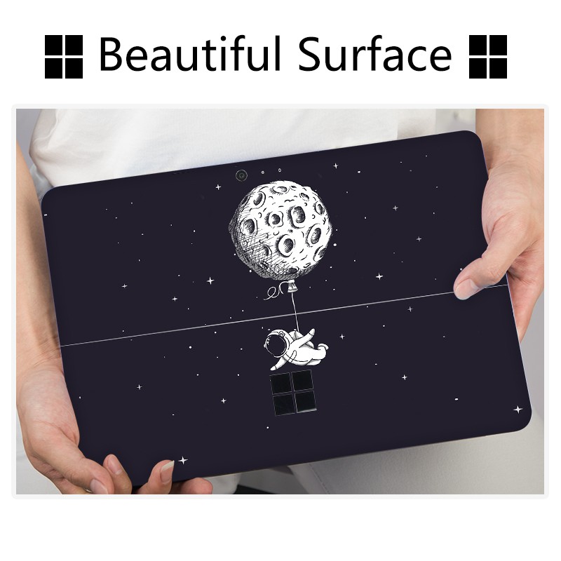 Laptop Stickers for Microsoft Surface Pro 5 Pro 6 Pro 7 Pro 8 9 Skin Super Slim Computer Stickers Fiber Matte for Surface go 1 2 3 Cover Decal