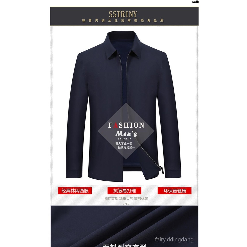 Áo Khoác Cổ Bẻ Thời Trang Cho Đàn Ông Trung Niên | BigBuy360 - bigbuy360.vn