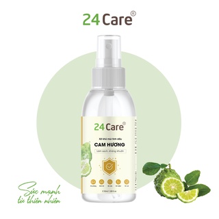 Xịt khử mùi thơm phòng Cam Hương 24care 50ml - kháng khuẩn, khử mùi hôi, đuổi muỗi, côn trùng