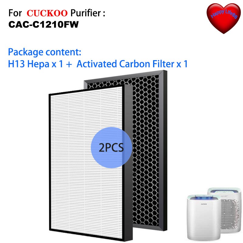 [Ready Stock] Replacement Filter for CUCKOO Air Purifier CAC-C1210FW HEPA + Activated Carbon Filter