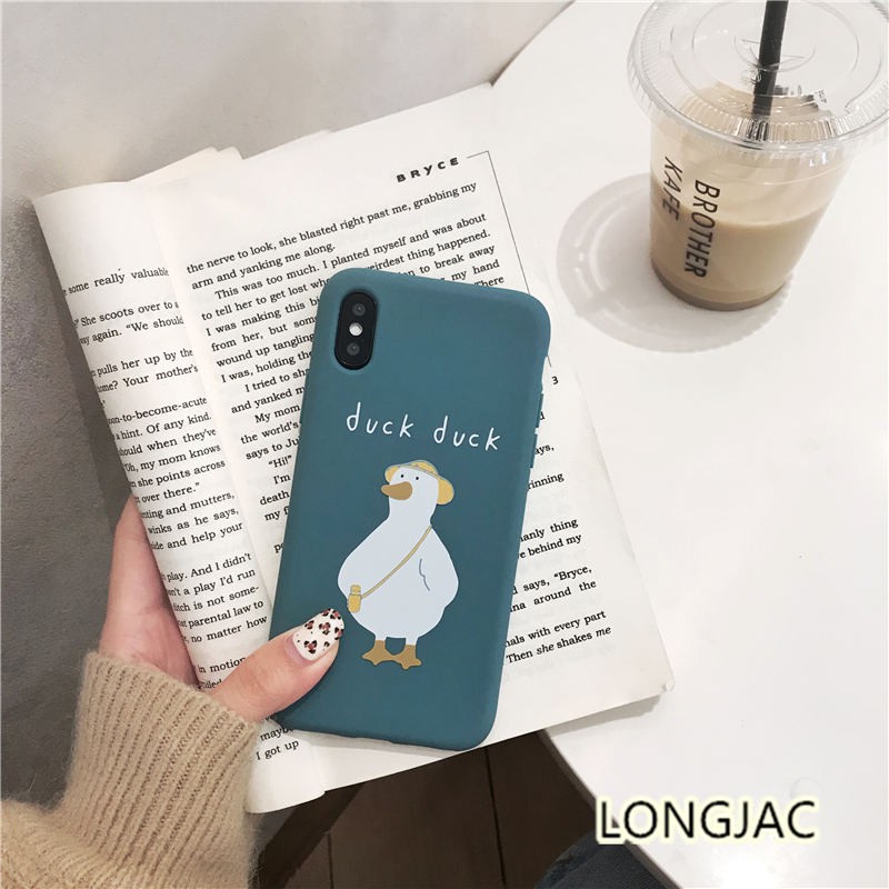 ốp lưng điện thoại hình con vịt đáng yêu cho iphone 6/6s/7/8/x | BigBuy360 - bigbuy360.vn