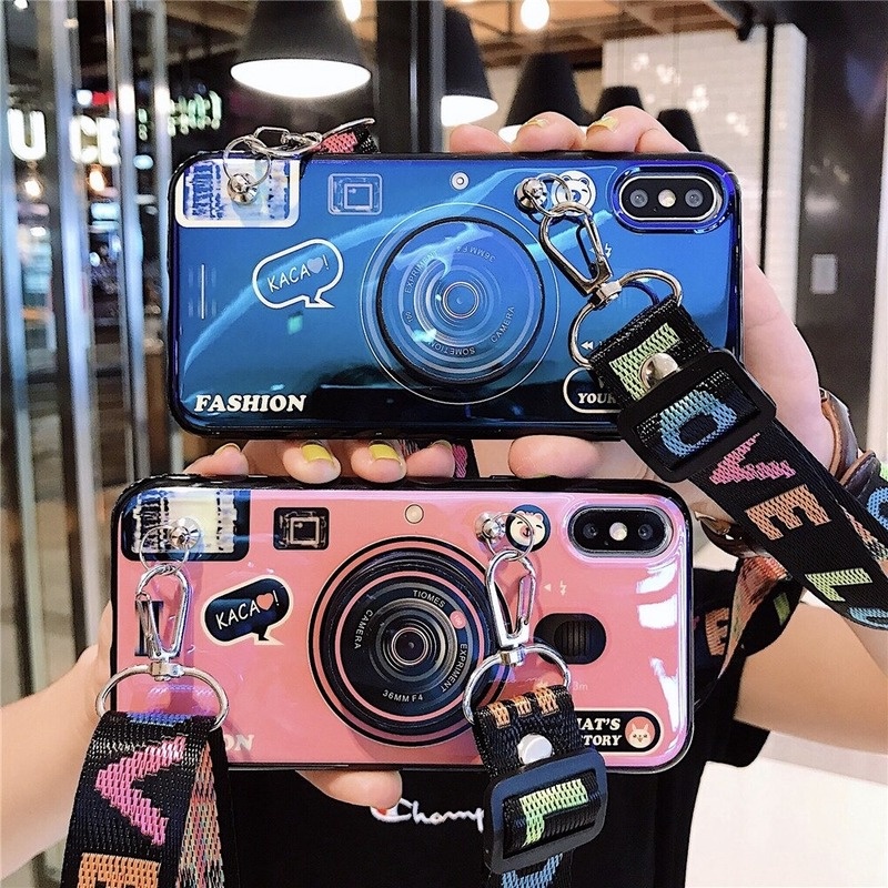 Ốp Điện Thoại Hình Máy Ảnh 3D Kiểu Retro Cho Oppo A9 F11 Pro F1S F3 F5 F7 A3 F9 Reno 2 2F 3 Pro 4 Pro 4F 4Z 5 Pro 5F 6 Pro 6Z 7 Pro 7i