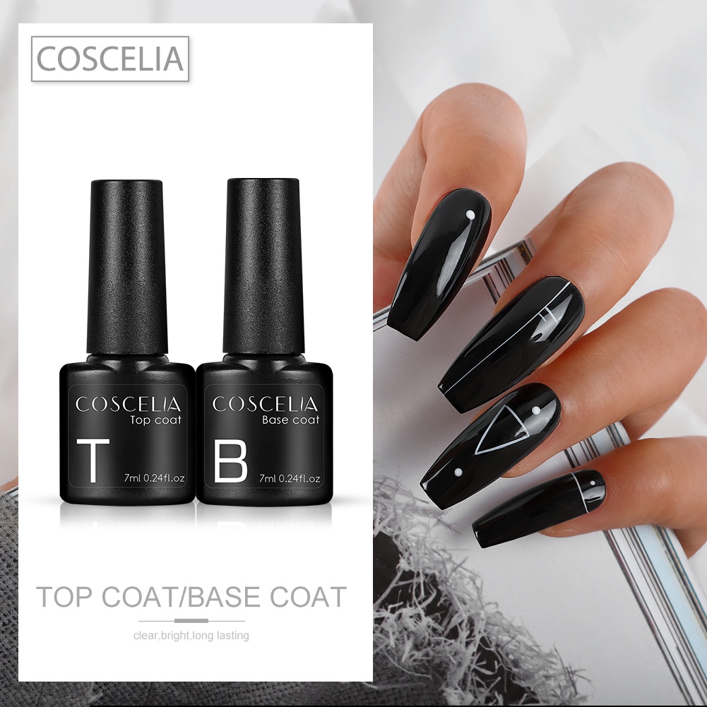 Sơn phủ/sơn nền Coscelia 7ml lâu phai màu trang trí móng nghệ thuật