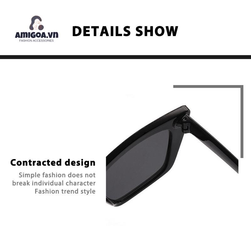 Kính Mát Gọng Vuông Phong Cách Cổ Điển Thời Trang Cho Nữ