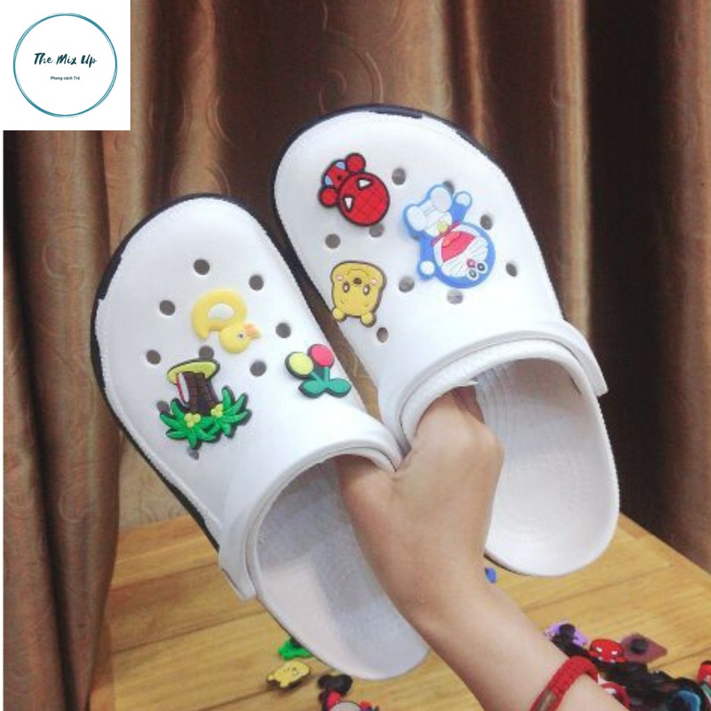[Siêu Sale] [Siêu Hot Tặng 6 Sticker] Dép Cross Màu Trắng Toroco bít đầu💖FREESHIP💖dép cross bít đầu hotrend BAN03 | BigBuy360 - bigbuy360.vn