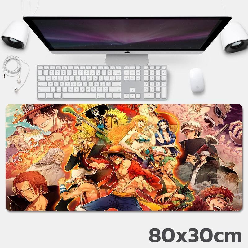 Tấm Lót Chuột Cỡ Lớn Anime 3D Decor Bàn Máy Tính, Gaming One Piece, Monkey D. Luffy, Vua Hải Tặc,...